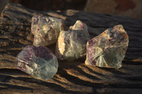 Natural Rough Watermelon Fluorite Cobbed Specimens  x 35 From Uis, Namibia