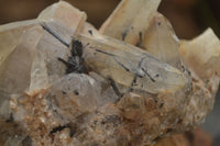 Natural Schorl Black Tourmaline & Smokey Quartz Specimens x 2 From Erongo Mountains, Namibia - TopRock