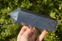 Polished Blue Lazulite Points  x 2 From Madagascar