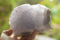 Natural Blue Lace Agate Geode Specimens x 4 From Nsanje, Malawi - TopRock