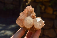 Natural Cascading White Phantom Smokey Quartz Clusters  x 6 From Luena, Congo - TopRock