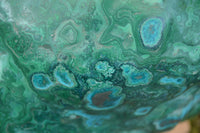 Polished XXL Malacholla (Chrysocolla & Malachite) Standing Display Piece  x 1 From Congo - TopRock