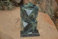 Polished Stromatolite / Kambamba Jasper Cubes (Corners Cut To Stand)  x 3 From Madagascar - TopRock