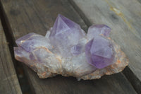 Natural Jacaranda Amethyst Crystal Clusters  x 3 From Mumbwa, Zambia - Toprock Gemstones and Minerals 