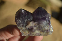 Natural Dark Amethyst Crystal Clusters x 12 From Zambia