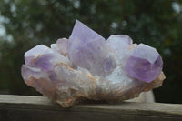 Natural Jacaranda Amethyst Crystal Clusters  x 3 From Mumbwa, Zambia - Toprock Gemstones and Minerals 