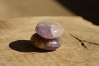 Polished Amethyst Palm Stones With Smokey Patterns  x 12 From Madagascar - TopRock