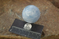 Polished Blue Calcite Spheres x 6 From Ihadilalana, Madagascar