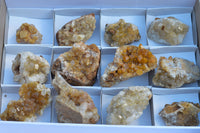 Natural Golden Limonite / Lemonite Quartz Clusters  x 12 From Solwezi, Zambia - TopRock