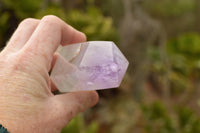 Polished Trio Of Amethyst Window Quartz Points  x 3 From Ankazobe, Madagascar - TopRock