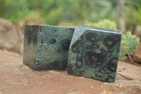 Polished Stromatolite / Kambamba Jasper Cubes (Corners Cut To Stand)  x 3 From Madagascar - TopRock