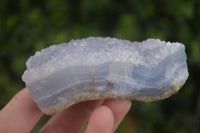 Natural Blue Lace Agate Geode Specimens  x 12 From Nsanje, Malawi - Toprock Gemstones and Minerals 