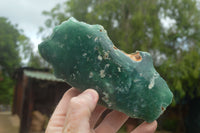 Polished Green Mtorolite / Emerald Chrome Chrysoprase Slices  x 3 From Zimbabwe - TopRock