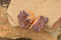 Natural Dark "Amethystos" Amethyst Clusters  x 12 From Kwaggafontein, South Africa - TopRock