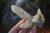 Natural Drusy Quartz Coated Calcite Crystal Specimens  x 6 From Alberts Mountain, Lesotho - Toprock Gemstones and Minerals 