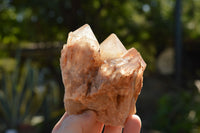 Natural Cascading White Phantom Smokey Quartz Clusters  x 6 From Luena, Congo - TopRock