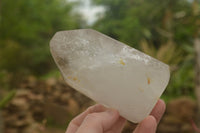 Polished Large Smokey Window Quartz Crystals  x 2 From Akansobe, Madagascar - TopRock