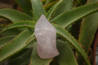 Polished Gemmy Pink Rose Quartz Flames  x 2 From Ambatondrazaka, Madagascar - TopRock