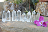 Polished Clear Quartz Crystal Points x 24 From Madagascar - TopRock