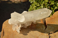 Natural Single Large Quartz Crystals  x 2 From Mandrosonoro, Madagascar - TopRock