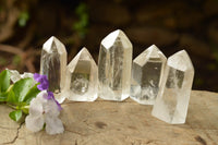 Polished Clear Quartz Crystal Points x 24 From Madagascar - TopRock