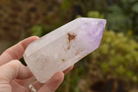 Polished Trio Of Amethyst Window Quartz Points  x 3 From Ankazobe, Madagascar - TopRock