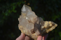 Natural Cascading Smokey Quartz Clusters x 3 From Luena, Congo