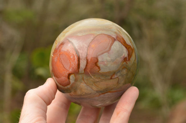 Polished Pair Of Polychrome & Ocean Jasper Spheres  x 2 From Madagascar - TopRock