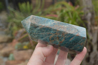 Polished Blue Apatite Points  x 4 From Madagascar - TopRock