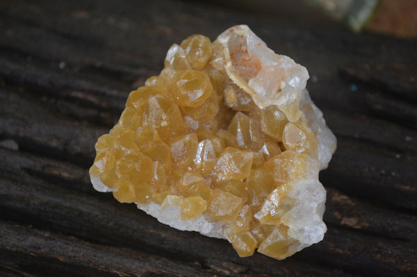 Natural Golden Limonite Quartz Clusters x 24 From Zambia