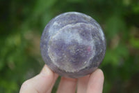 Polished Purple Lepidolite Spheres  x 6 From Ambatondrazaka, Madagascar - Toprock Gemstones and Minerals 