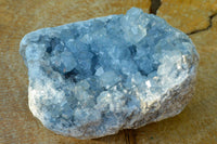 Natural Blue Celestite Cluster With Large Cubic Crystals x 1 From Sakoany, Madagascar - TopRock