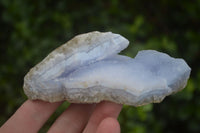 Natural Blue Lace Agate Geode Specimens  x 12 From Nsanje, Malawi - Toprock Gemstones and Minerals 