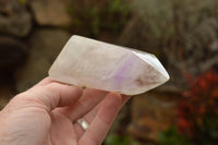 Polished Trio Of Amethyst Window Quartz Points  x 3 From Ankazobe, Madagascar - TopRock