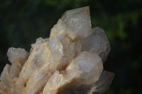 Natural Cascading Smokey Quartz Clusters x 3 From Luena, Congo