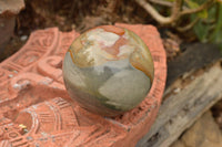 Polished Pair Of Polychrome & Ocean Jasper Spheres  x 2 From Madagascar - TopRock