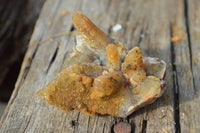 Natural Golden Limonite Fairy Spirit Quartz Finger Clusters x 35 From Boekenhouthoek, South Africa - TopRock