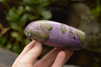 Polished Purple Stichtite & Green Serpentine Standing Free Forms  x 3 From Barberton, South Africa - TopRock