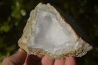 Natural Blue Lace Agate Geode Specimens  x 12 From Nsanje, Malawi