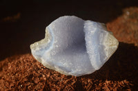 Natural Blue Lace Agate Geode Specimens  x 12 From Nsanje, Malawi