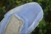 Polished Blue Lace Agate Standing Free Form  x 1 From Nsanje, Malawi - Toprock Gemstones and Minerals 