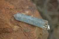 Polished Packaged Hand Crafted Resin Pendant with Aqua Marine Chips - sold per piece - From Bulwer, South Africa - TopRock