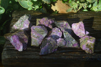 Natural Purple Stichtite Cobbed Specimens  x 12 From Barberton, South Africa - Toprock Gemstones and Minerals 