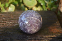 Polished Purple Lepidolite Spheres  x 6 From Madagascar