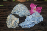 Natural Blue Kyanite In Matrix Specimens  x 3 From Karoi, Zimbabwe - TopRock