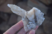 Natural Drusy Quartz Coated Calcite Crystal Specimens  x 6 From Alberts Mountain, Lesotho - Toprock Gemstones and Minerals 