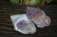 Natural Jacaranda Amethyst Single Crystal Specimens x 12 From Mumbwe, Zambia