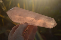 Polished Gemmy Double Terminated Rose Quartz Points x 4 From Ambatondrazaka, Madagascar