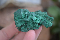 Natural Chatoyant Silky Malachite Specimens  x 12 From Kasompe, Congo - Toprock Gemstones and Minerals 