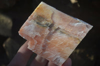 Natural New Sunset Orange Calcite Specimens  x 6 From Spitzkop, Namibia